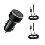 [Combo] Incarcatoare Auto, Incarcator auto Wozinsky WDCCAC USB/USB-C + Cablu USB/USB-C Joyroom S-UC027A9 + Cablu 2x USB-C Joyroom S-CC060A9 2 - lerato.ro