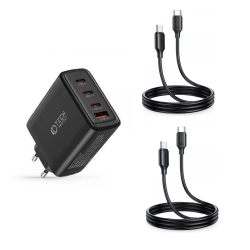 [Combo] Incarcatoare si Cabluri, Incarcator retea TECH-PROTECT NC100W + 2x Cablu USB-C Joyroom S-CC060A9