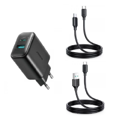 [Combo] Incarcatoare si Cabluri, Incarcator retea Joyroom JR-TCF13 + Cablu USB-C/USB-C Joyroom S-CC060A9 + Cablu USB/USB-C Joyroom S-UC027A9