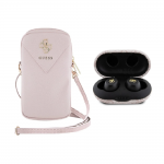 [Combo] Wearables, Geanta Guess Zip Triangle 4G + Casti Guess 4G Metal TWS 2 - lerato.ro