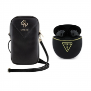 [Combo] Wearables, Geanta Guess Zip Triangle 4G + Casti TWS Guess Gold Line Triangle