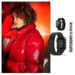 Curea Superdry Chainmail compatibila cu Apple Watch 38/40/41mm, Negru 8 - lerato.ro