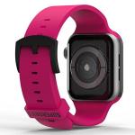 Curea din silicon SuperDry compatibila cu Apple Watch 38/40/41mm, Roz 3 - lerato.ro