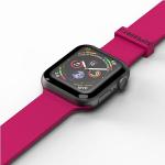 Curea din silicon SuperDry compatibila cu Apple Watch 38/40/41mm, Roz 4 - lerato.ro