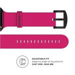 Curea din silicon SuperDry compatibila cu Apple Watch 38/40/41mm, Roz 6 - lerato.ro