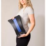 Dispozitiv profesional pentru relaxarea spatelui Swedish Posture,Reduce presiunea intervertebrala, Imbunatateste circulatia sangelui, flexibilitatea si postura, Negru/Albastru 4 - lerato.ro
