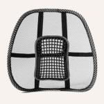 Suport lombar pentru scaun birou / auto Swedish Posture, 41 × 39 × 10 cm, Sustine coloana in pozitia corecta, Negru 3 - lerato.ro