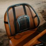 Suport lombar pentru scaun birou / auto Swedish Posture, 41 × 39 × 10 cm, Sustine coloana in pozitia corecta, Negru 10 - lerato.ro