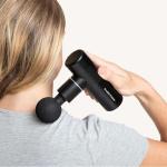 Aparat de masaj cu vibratie Swedish Posture Massage Gun Mini, 4 capete de masaj, Ajuta la relaxarea muschilor, Negru 4 - lerato.ro