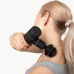 Aparat de masaj cu vibratie Swedish Posture Massage Gun Mini, 4 capete de masaj, Ajuta la relaxarea muschilor, Negru 5 - lerato.ro