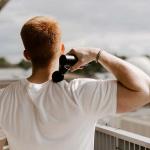 Aparat de masaj cu vibratie Swedish Posture Massage Gun Mini, 4 capete de masaj, Ajuta la relaxarea muschilor, Negru 6 - lerato.ro