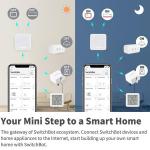 MiniHub Smart SwitchBot, BLE to Wi-Fi,  App Control, Voice Control, Perfect pentru inlocuirea tuturor telecomenzilor din casa, Alb