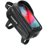 Suport telefon pentru bicicleta TakeZero TZ01, Waterproof, Montare pe cadru, 20.6 x 10 x 11.5 cm, Negru 2 - lerato.ro