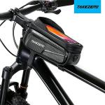 Suport telefon pentru bicicleta TakeZero TZ01, Waterproof, Montare pe cadru, 20.6 x 10 x 11.5 cm, Negru 3 - lerato.ro