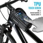 Suport telefon pentru bicicleta TakeZero TZ01, Waterproof, Montare pe cadru, 20.6 x 10 x 11.5 cm, Negru 4 - lerato.ro