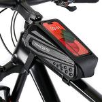 Suport telefon pentru bicicleta TakeZero TZ06, Waterproof, Montare pe cadru, 23.5 x 12.3 x 9 cm, Negru 3 - lerato.ro