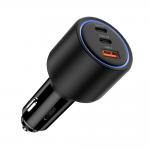 Incarcator auto TECH-PROTECT CC04, USB si 2x USB-C, PD 130W, Negru 2 - lerato.ro