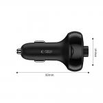Incarcator auto TECH-PROTECT CC06, USB-C si 2x USB, Modulator FM Bluetooth, PD 72W, Negru 4 - lerato.ro