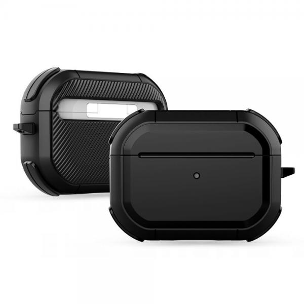 Carcasa Tech-Protect ROUGH compatibila cu Apple AirPods Pro Black