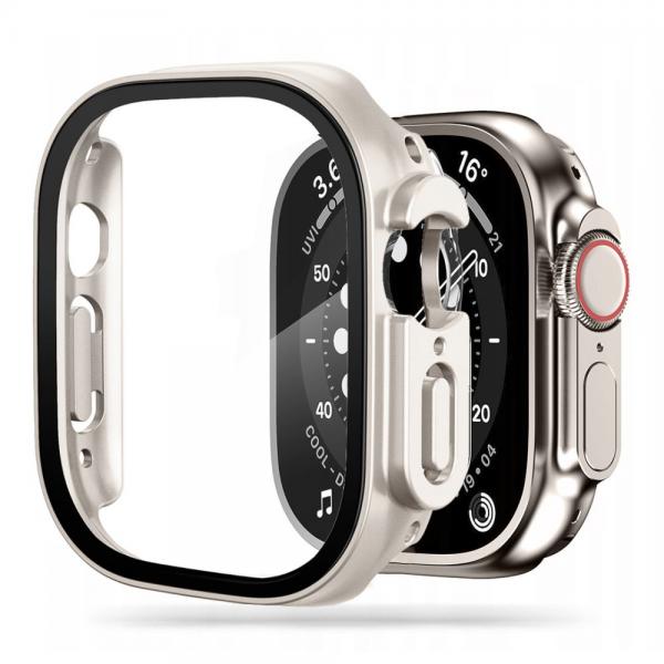 Carcasa cu protectie ecran TECH-PROTECT Defense 360 compatibila cu Apple Watch Ultra 49mm Titanium 1 - lerato.ro