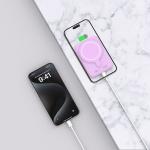Baterie externa magnetica TECH-PROTECT LifeMag PB10 5000 mAh, 15W, Cablu USB-C, Lilac 8 - lerato.ro
