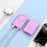 Baterie externa magnetica TECH-PROTECT LifeMag PB31 10000 mAh, Compatibila MagSafe, 15W, Cablu USB-C 50cm, Mov 5 - lerato.ro