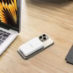 Baterie externa magnetica TECH-PROTECT LifeMag PB31 10000 mAh, Compatibila MagSafe, 15W, Cablu USB-C 50cm, Alb 4 - lerato.ro