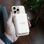 Baterie externa magnetica TECH-PROTECT LifeMag PB31 10000 mAh, Compatibila MagSafe, 15W, Cablu USB-C 50cm, Alb 3 - lerato.ro