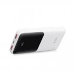 Baterie externa portabila TECH-PROTECT PB01, 10000 mAh, LED, 22.5W, Cablu USB-C 50cm inclus, Alb 8 - lerato.ro
