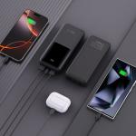 Baterie externa portabila TECH-PROTECT PB02, 20000 mAh, LED, 22.5W, Cablu USB-C 50cm inclus, Negru 5 - lerato.ro