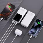 Baterie externa portabila TECH-PROTECT PB02, 20000 mAh, LED, 22.5W, Cablu USB-C 50cm inclus, Alb 9 - lerato.ro