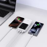 Baterie externa portabila TECH-PROTECT PB02, 20000 mAh, LED, 22.5W, Cablu USB-C 50cm inclus, Alb 5 - lerato.ro