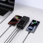 Baterie externa portabila TECH-PROTECT PB03, 30000 mAh, LED, 22.5W, Cablu USB-C 50cm inclus, Negru 8 - lerato.ro