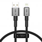 Cablu pentru incarcare si transfer de date TECH-PROTECT UltraBoost DNA, USB/Lightning, 12W, 2.4A, 25cm, Gri 2 - lerato.ro