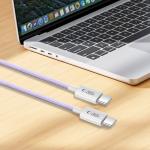 Cablu pentru incarcare si transfer de date TECH-PROTECT UltraBoost Lite, 2x USB-C, PD 60W, 3A, 1m, Mov 6 - lerato.ro