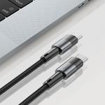Cablu pentru incarcare si transfer de date TECH-PROTECT UltraBoost, 2x USB Type-C, PD 60W, 3A, 1m, Gri 5 - lerato.ro