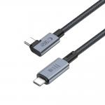 Cablu pentru incarcare si transfer de date TECH-PROTECT UltraBoost Max L, 2x USB Type-C, 5A, 8K, 40Gbps, PD240W, 1.5m, Gri 4 - lerato.ro