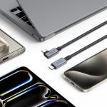Cablu pentru incarcare si transfer de date TECH-PROTECT UltraBoost Max L, 2x USB Type-C, 5A, 8K, 40Gbps, PD240W, 1.5m, Gri 5 - lerato.ro