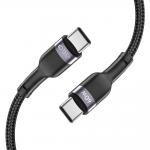 Cablu pentru incarcare si transfer de date TECH-PROTECT UltraBoost, 2x USB Type-C, PD 60W, 3A, 1m, Negru 3 - lerato.ro