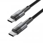Cablu pentru incarcare si transfer de date TECH-PROTECT UltraBoost, 2x USB Type-C, PD 60W, 3A, 25cm, Gri 4 - lerato.ro