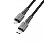 Cablu pentru incarcare si transfer de date TECH-PROTECT UltraBoost DNA, USB-C/Lightning, PD 27W, 3A, 2m, Gri 5 - lerato.ro