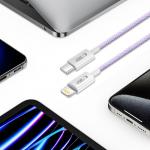 Cablu pentru incarcare si transfer de date TECH-PROTECT UltraBoost Lite, USB-C/Lightning, PD 27W, 3A, 2m, Mov 5 - lerato.ro