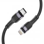 Cablu pentru incarcare si transfer de date TECH-PROTECT UltraBoost, USB Type-C/Lightning, PD 30W, 3A, 1m, Negru 4 - lerato.ro