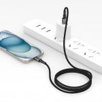 Cablu pentru incarcare si transfer de date TECH-PROTECT UltraBoost DNA, USB/Lightning, 15W, 2.4A, 2m, Gri 6 - lerato.ro