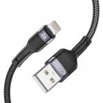 Cablu pentru incarcare si transfer de date TECH-PROTECT UltraBoost, USB/Lightning, 2.4A, 1m, Negru 3 - lerato.ro