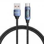 Cablu pentru incarcare si transfer de date TECH-PROTECT UltraBoost LED, USB/USB Type-C, 66W, 6A, 1m, Albastru 2 - lerato.ro