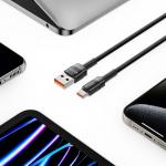 Cablu pentru incarcare si transfer de date TECH-PROTECT UltraBoost EVO, USB/USB Type-C, 100W, 5A, 1m, Negru 5 - lerato.ro