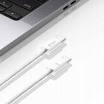 Cablu pentru incarcare si transfer de date TECH-PROTECT UltraBoost Classic, 2x USB Type-C, PD 60W, 3A, 25cm, Alb 3 - lerato.ro
