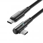 Cablu pentru incarcare si transfer de date TECH-PROTECT UltraBoost L, 2x USB Type-C, PD 60W, 6A, 2m, Gri 3 - lerato.ro