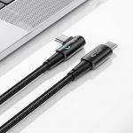 Cablu pentru incarcare si transfer de date TECH-PROTECT UltraBoost L, 2x USB Type-C, PD 60W, 6A, 2m, Gri 4 - lerato.ro